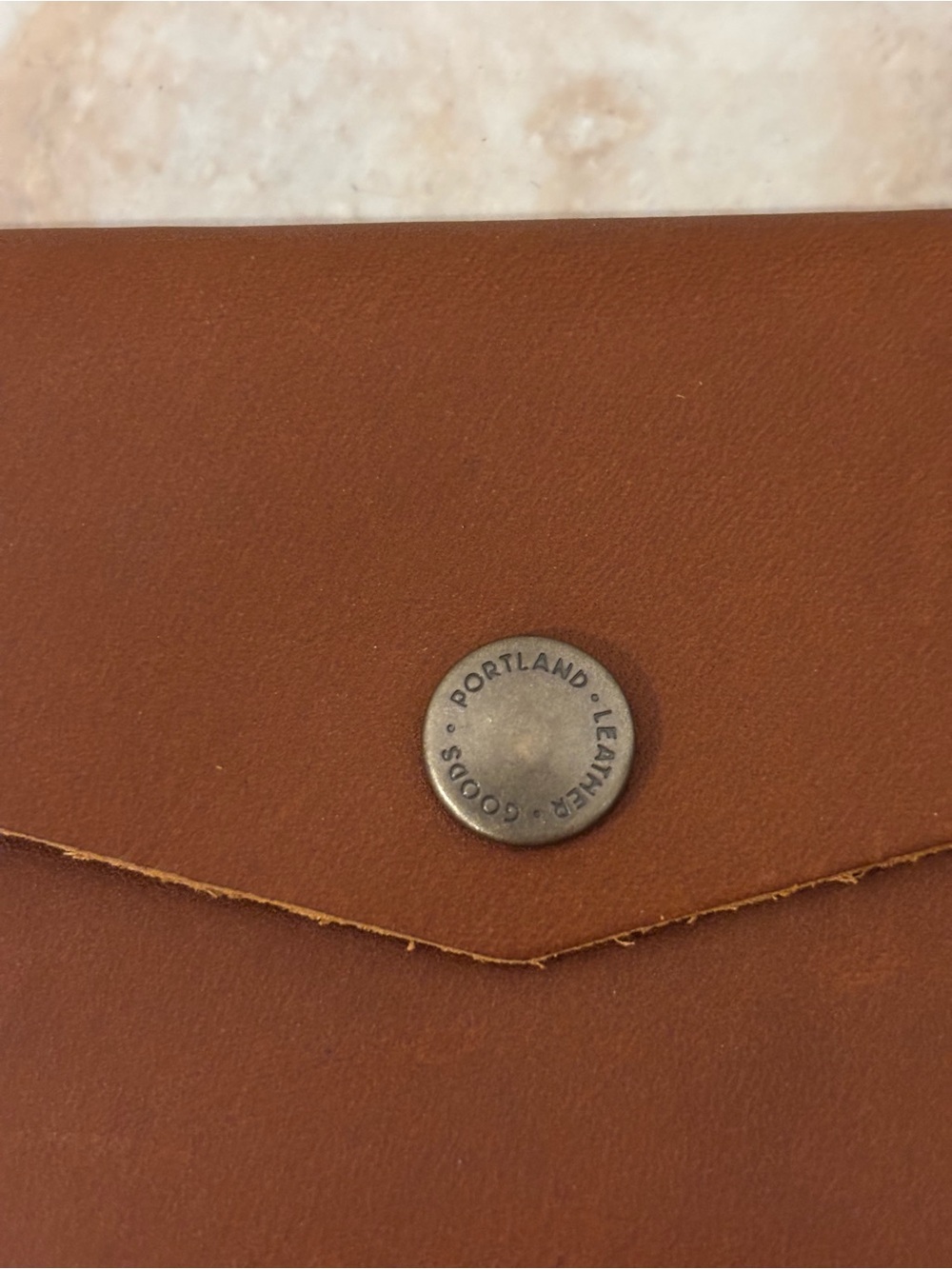 Portland Leather mini Envelope Card Wallet - Picture 2 of 5
